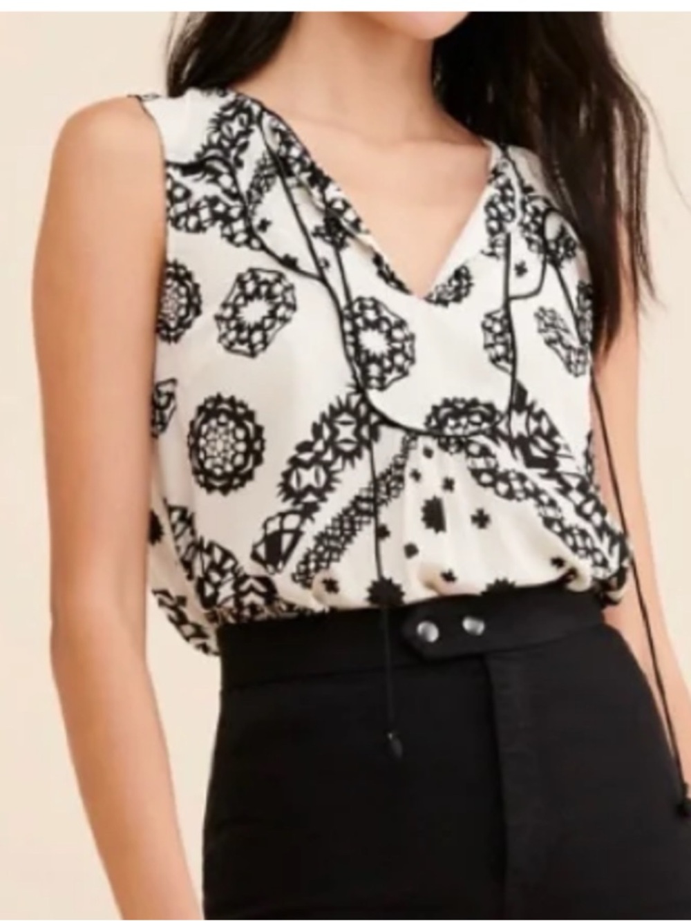 NWT Anthropologie Giuliana Silk Boho Blouse, size 4
